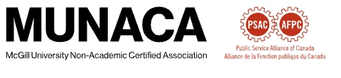 MUNACA — Association accréditée du personnel non enseignant de de l’Université McGill